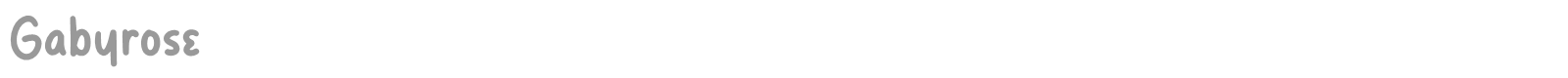 Gabyrose font preview
